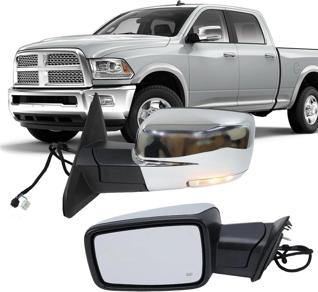 Driver Side Mirror Cover for Ram 1500 (2013–2018) - Power Folding, Signal