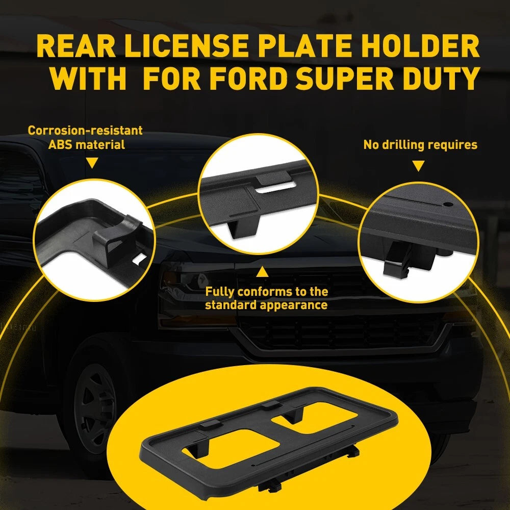 License Plate Bracket for Ford F-250/350/450/550 Super Duty (2011–2016)