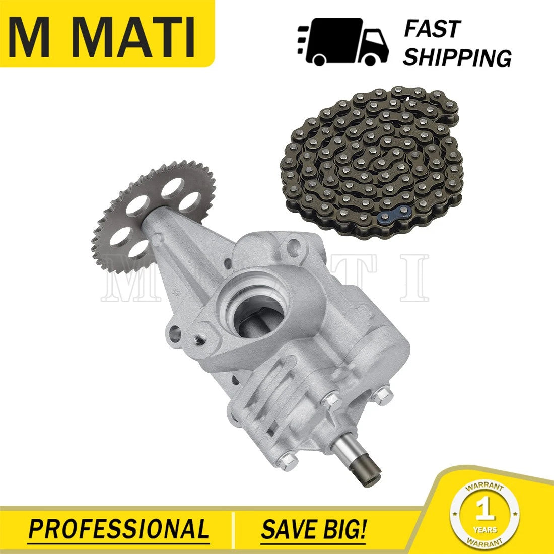 Oil Pump & Drive Chain for Polaris RZR Turbo R R4 (2022–2024) / Turbo S (2020–2021)