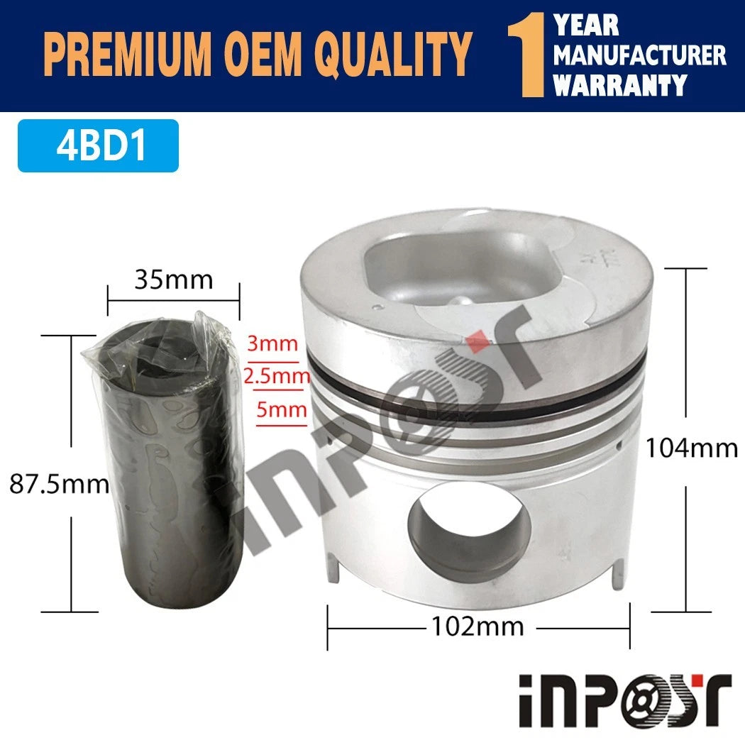 Overhaul Rebuild Kit for Isuzu NPR NQR (STD 4BD1 4BD1T 3.9L)