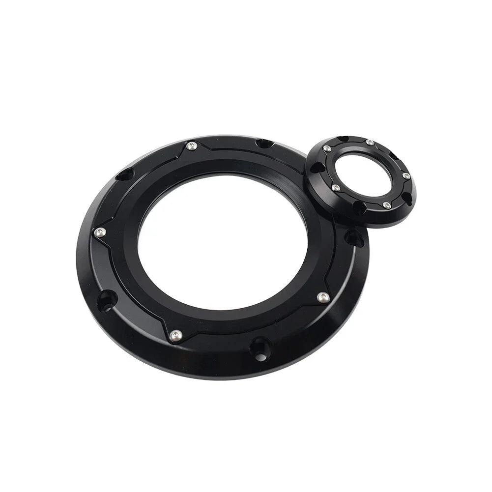 Black Derby Timer Timing Cover for Harley Softail Dyna Touring Road Glide