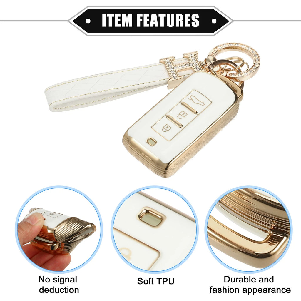 Remote Keyless Key Fob Cover Kit for Mitsubishi Outlander (2013–2021)
