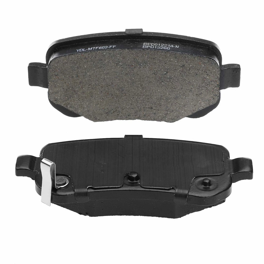 Set of 4 Rear Ceramic Brake Pads for Dodge Grand Caravan (2008–2012)