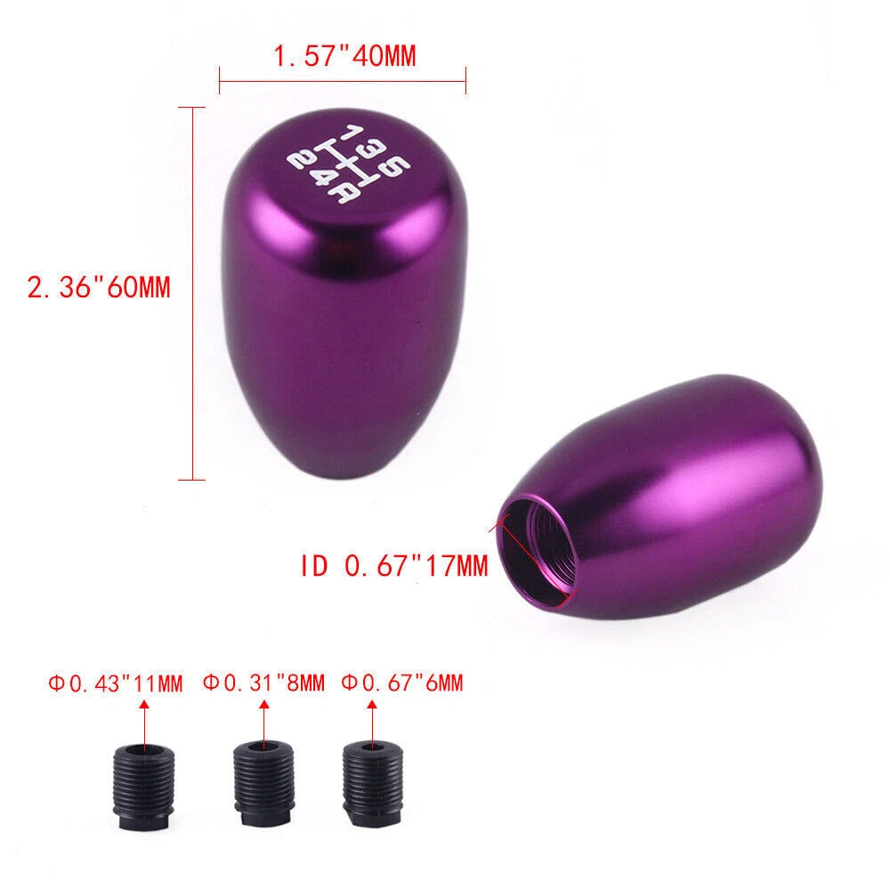 5 Speed Short Gear Shift Knob for JDM Manual Cars