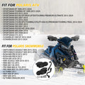 Black Hand Wind Guards & Bracket Mount for Polaris Sportsman 570 800 850 XP 1000