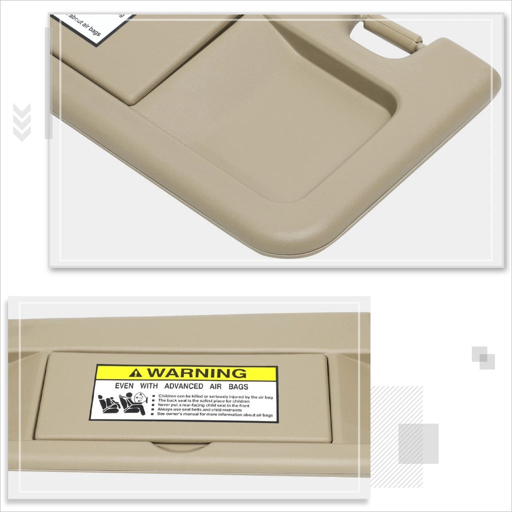 Vinyl OE Style Driver Side Sun Visor for Honda Civic (2006–2011)