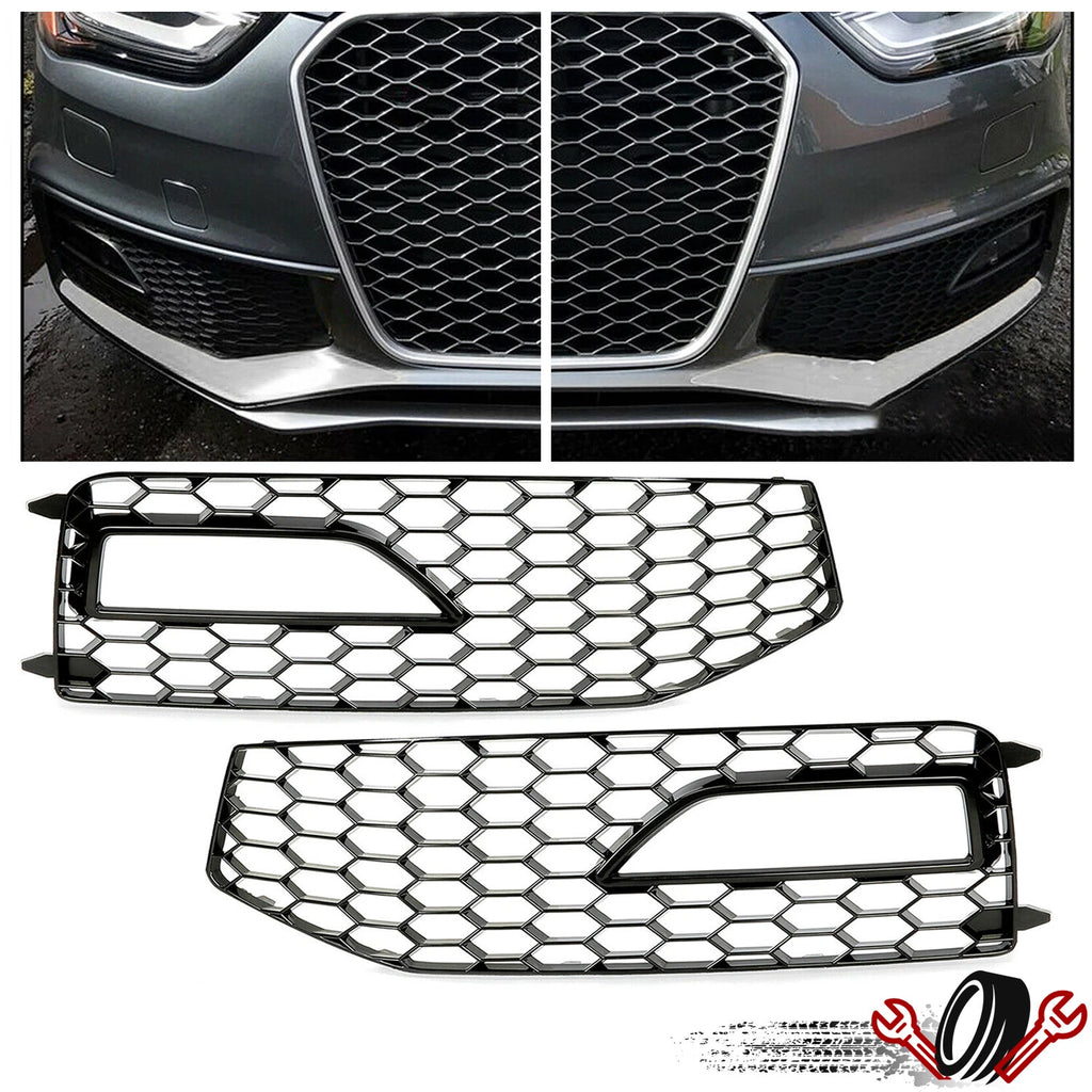 RS4 Style Fog Light Grill Cover for Audi A4 (2013–2016)