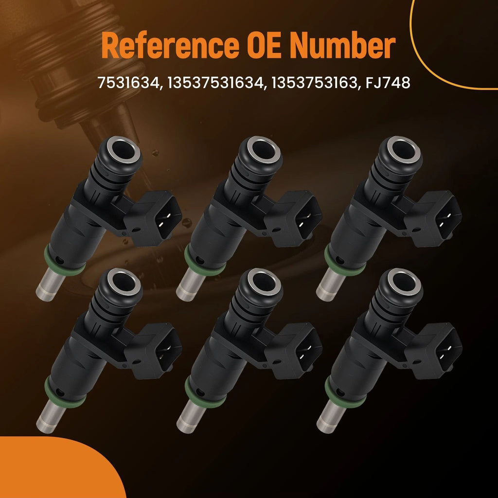 Set of 6 Fuel Injectors for BMW 128i 328i X3 X5 Z4 525i (2006–2012)