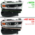 Full LED Projector Headlight for Ram 1500 (2019–2024) Right Passenger