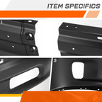 Front Bumper Face Bar for Ram 1500 Classic (2014–2024) w/ Fog Light Cutout, Black