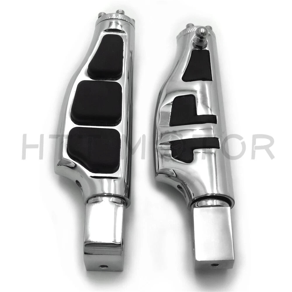 Chrome Flat Wing Footpegs for Yamaha YZF-R6 R6S 600R (1999–2016)