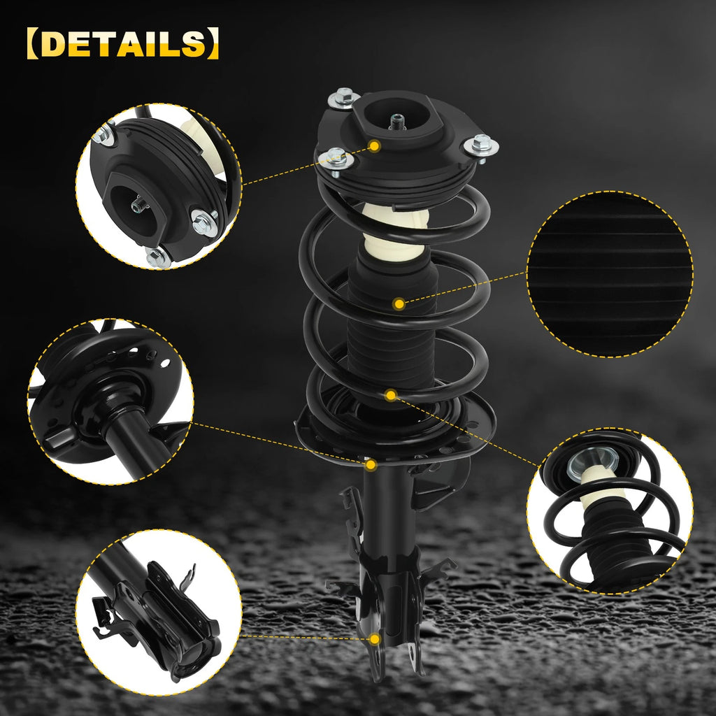 Set of 2 Front Complete Struts for Nissan Juke (2011–2017)