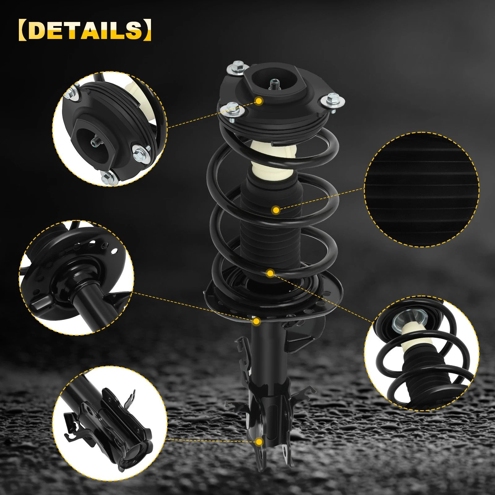 Set of 2 Front Complete Struts for Nissan Juke (2011–2017)
