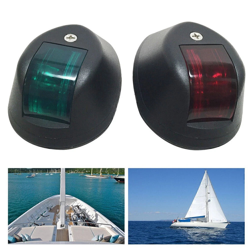 Pair LED Navigation Lights for Marine Boat Yacht (12V)