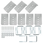 8 Inch Galvanized L-Type Boat Trailer Bunk Bracket Kit for 3x3 Crossmember (3)
