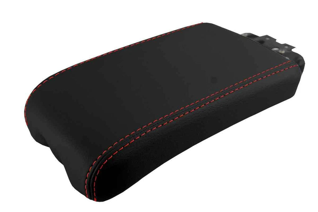 Leather Console Lid Armrest Cover for Lexus ES350 (2007–2009) Red Stitch