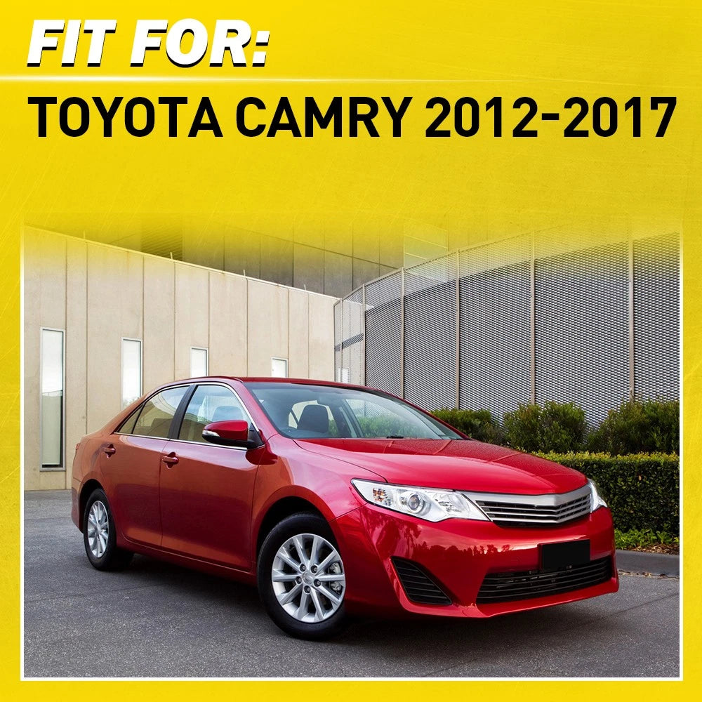 2X Red Outer Exterior Door Handle for Toyota Camry (2012-2017)