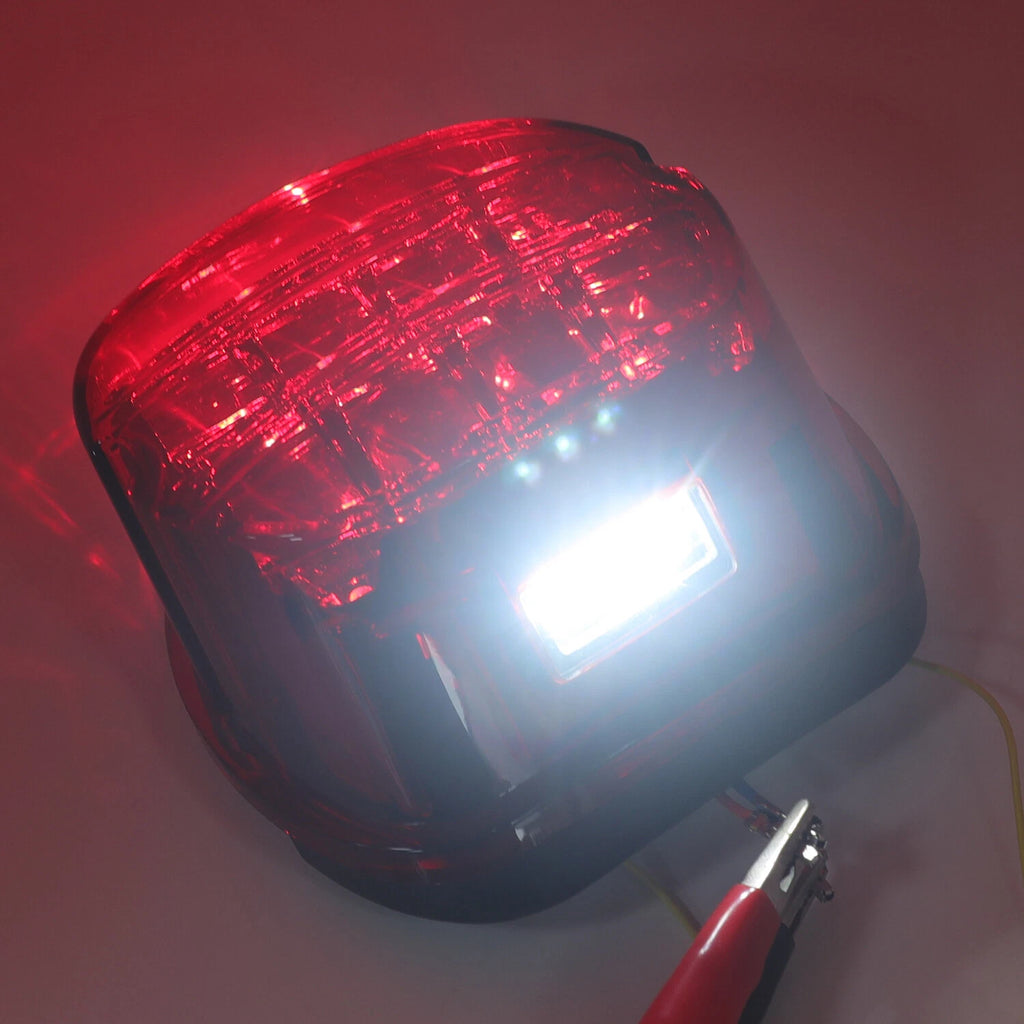 Red Layback LED Taillight Brake Light for Harley FXLR FLHC FXST (2018–2023, 2003–2017)