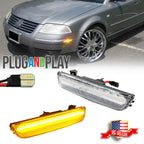 Clear Lens Amber LED Side Marker Lights for VW Passat B5.5 (2001–2005)
