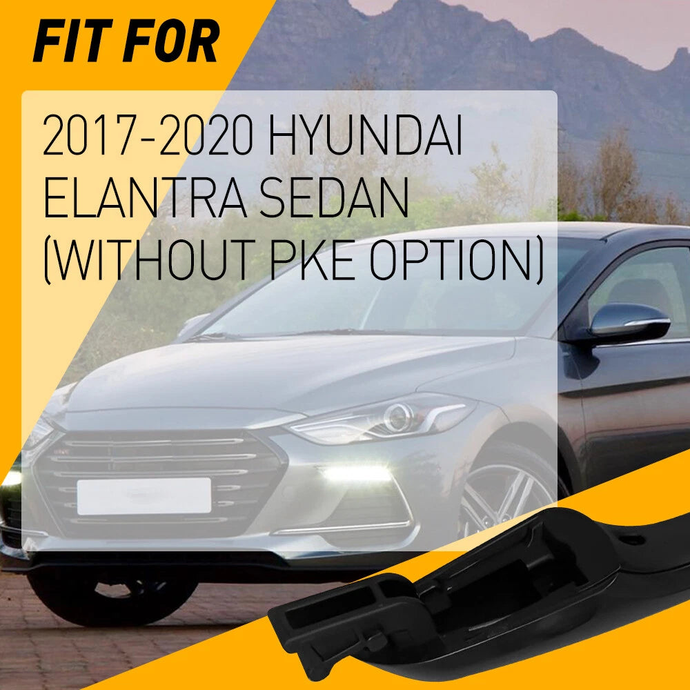Black Outside Door Handle for Hyundai Elantra (2017–2020)