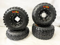 Set of 4 DWT G3 Beadlock Rims & Maxxis Razr Tires for Honda TRX 450R (2004–2009)