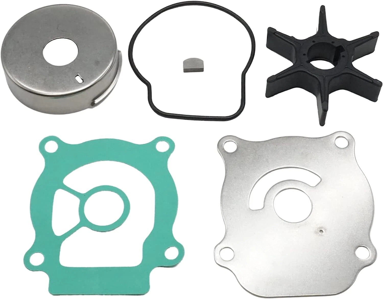 Water Pump Impeller Kit for Suzuki Outboard 40 50 60 HP (17400-88L01, 17400-88L00)