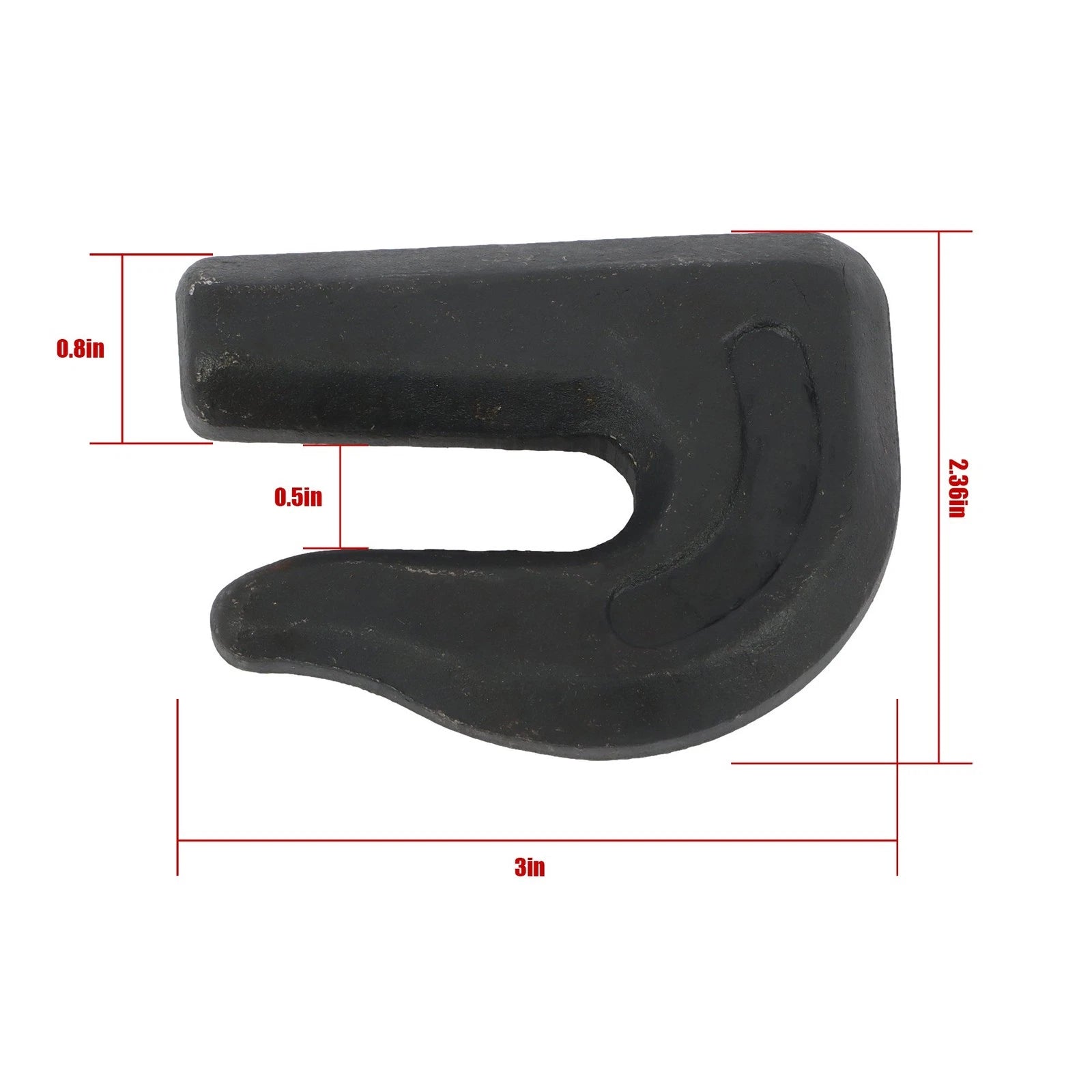 Set of 8 G70 Weld-On Grab Hooks for Trailer Truck (6600lbs, 3/8")