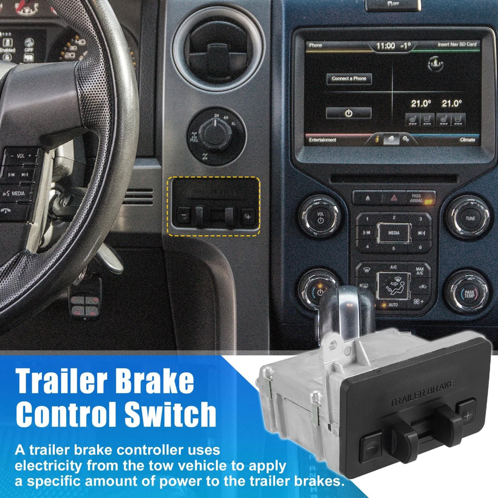 3 Pcs Trailer Brake Control Switch BL3Z-19H332-AA for Ford F-150 (2011–2014)