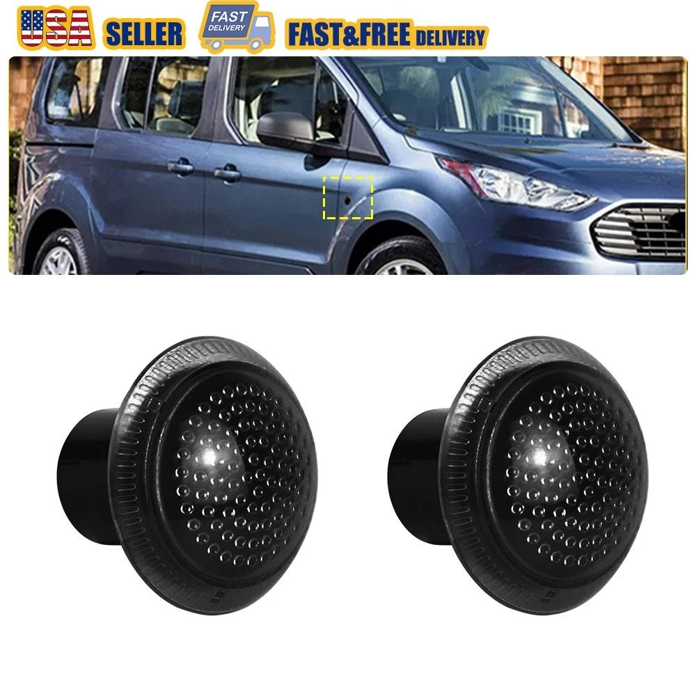 2X Smoked Side Fender Marker Repeater Light for Ford Transit Connect (2010–2021)
