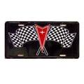 Checkered Racing Flags License Plate for Pontiac Truck