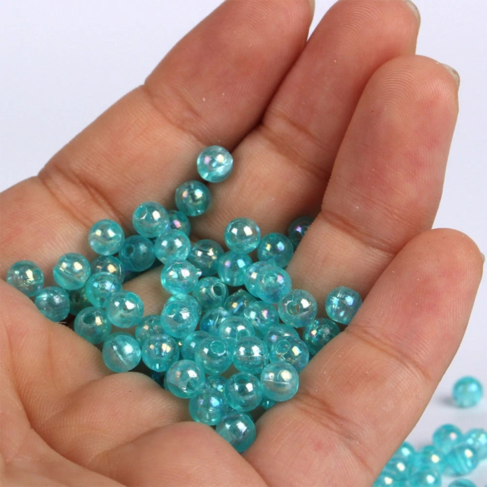 100pcs Round Stopper Fishing Beads for Rigs and Lures