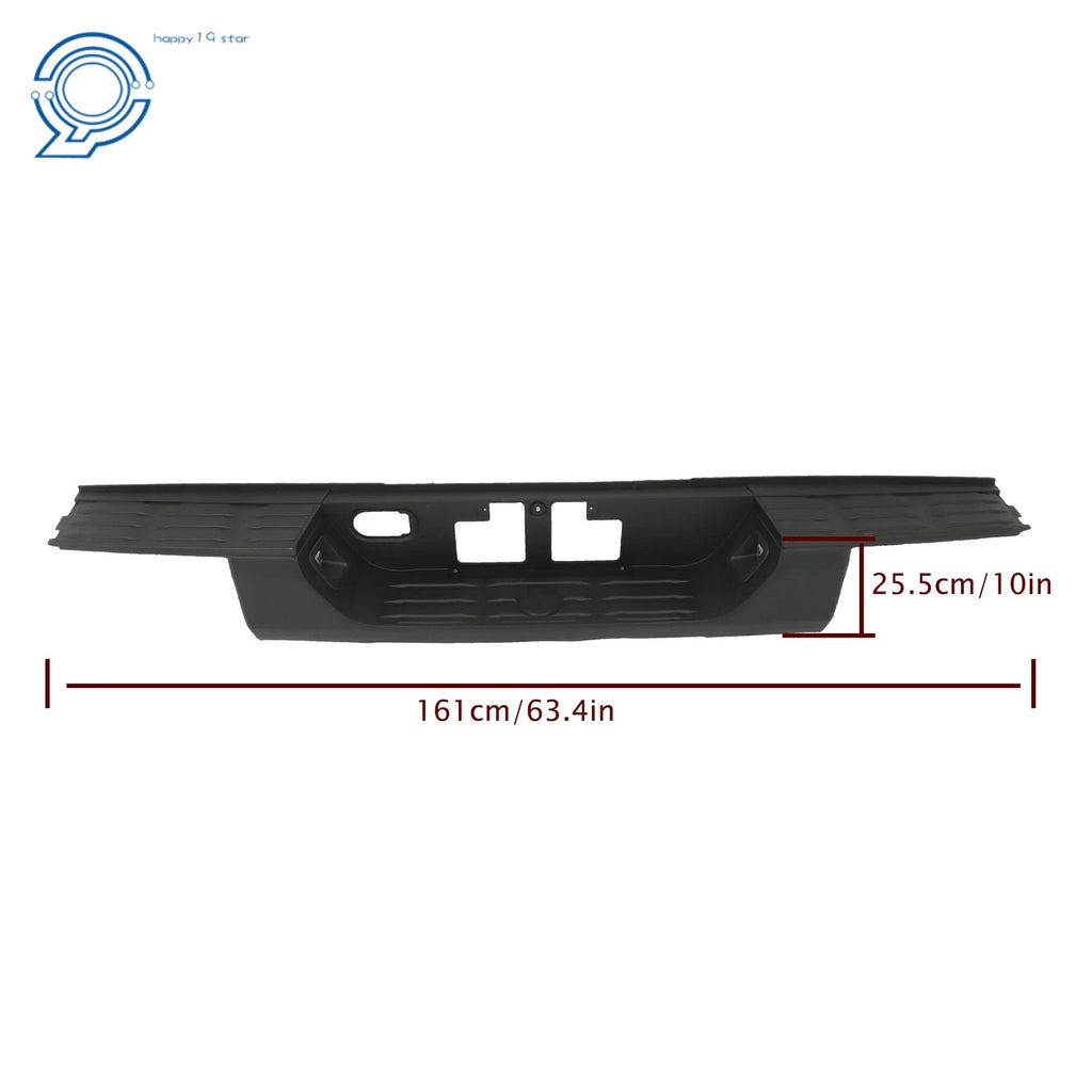 Complete Black Steel Rear Step Bumper for Toyota Tundra (2014–2021)