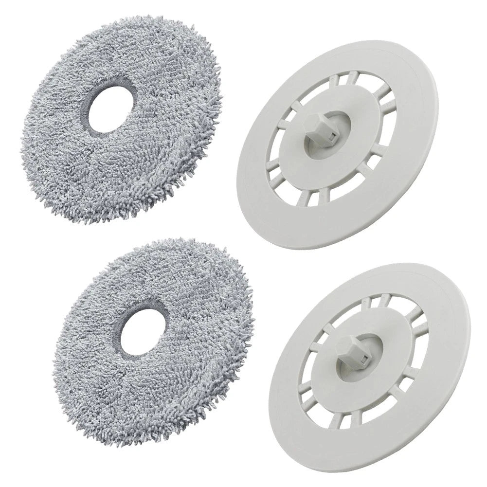 Mop Pad Set of 2 Cloths + 2 Holders for Xiaomi X20+ / Dreame L10S Ultra