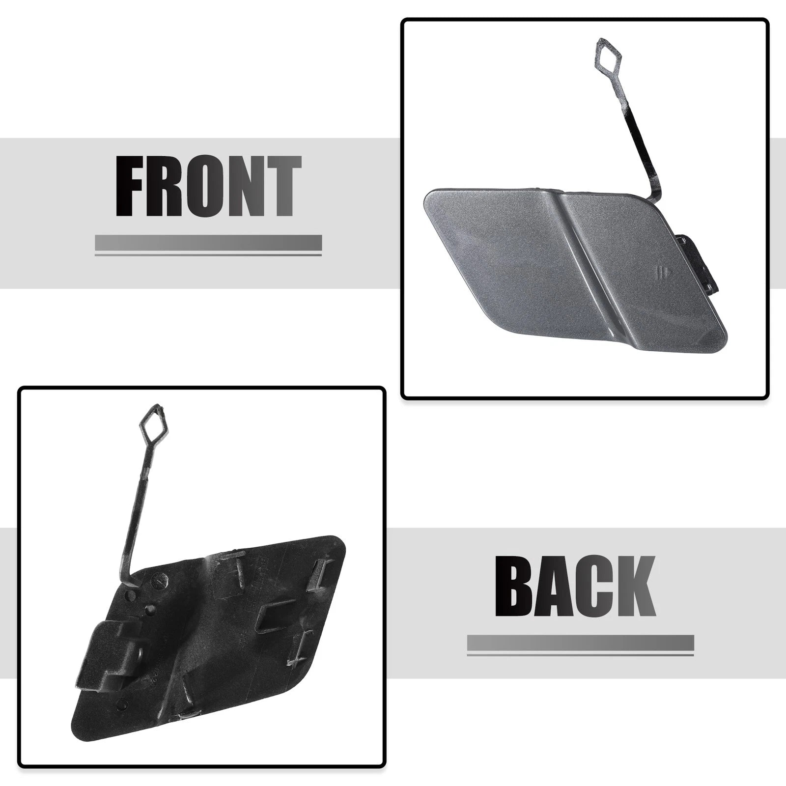 Tow Hook Eye Hole Cover for Mercedes Benz GLK250 (2010–2015) Gray