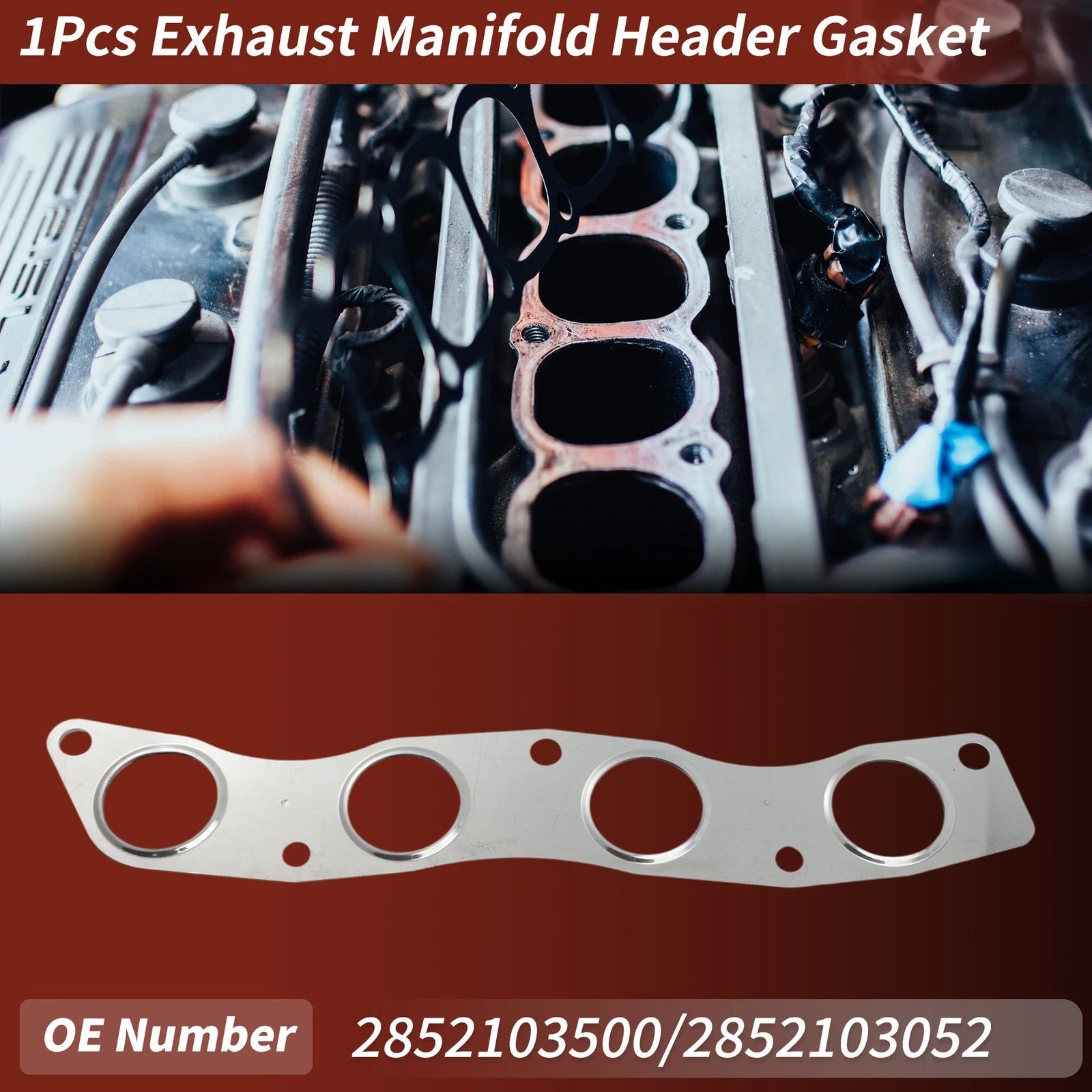 Exhaust Manifold Header Gasket for Hyundai i10 (2008–2011) No.2852103500