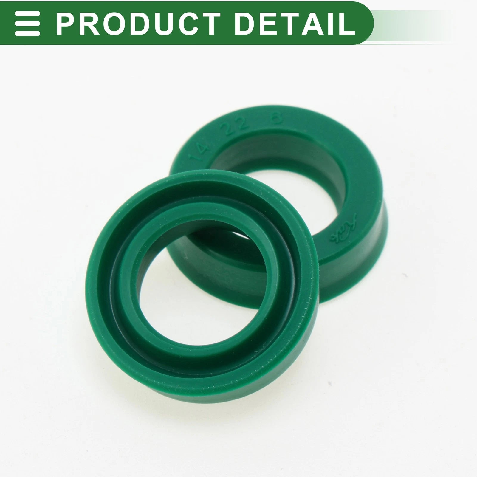 Set of 5 Oil Seal Rotary Shaft Seal 14x22x6mm High Pressure Green