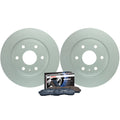 Set of 2 Bosch Front Vented Rotors & Ceramic Brake Pads for GMC Acadia (2007–2016)