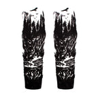 PVC Custom Front Fork Skull Decal Stickers for Harley Yamaha