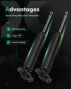Set of 2 Rear Shock Absorbers for Ford Fusion (2013–2020)
