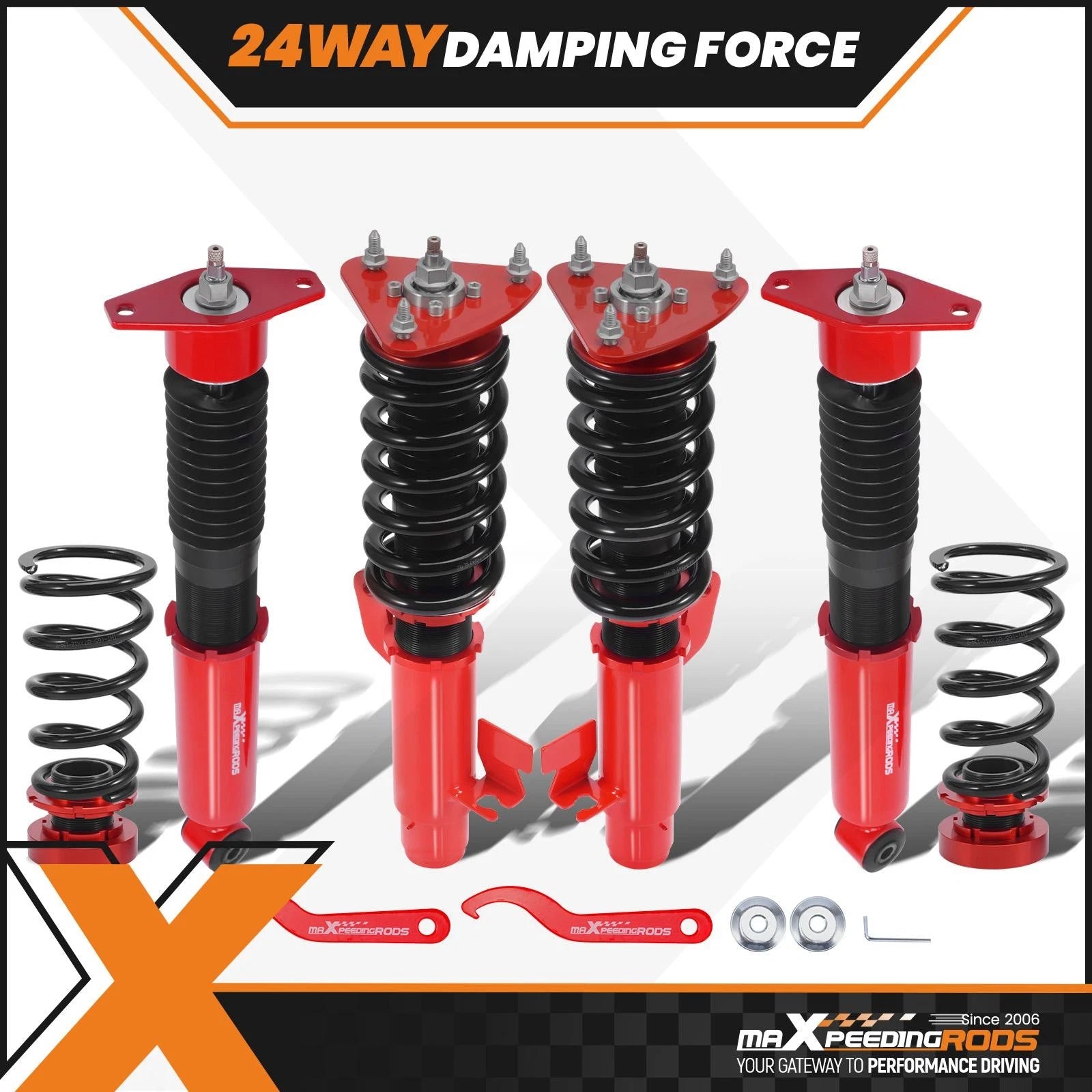 Coilovers Suspension 24-Way Damping for Mazda 3 & Speed 3 (2004–2013)