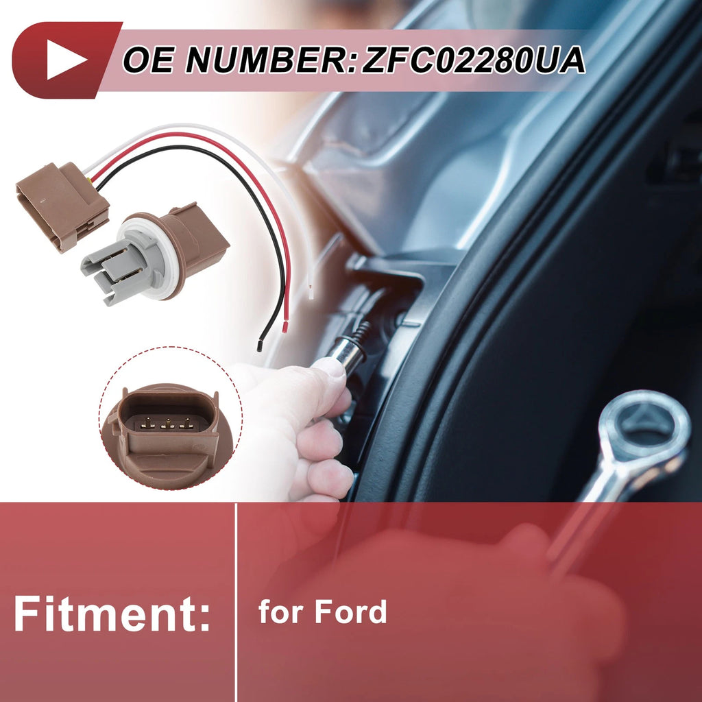 Set of 1 Turn Signal Light Socket Wiring for Ford (No.ZFC02280UA)