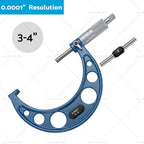 0-6" Outside Micrometer Set for Machinist Tool (Carbide 0.0001)
