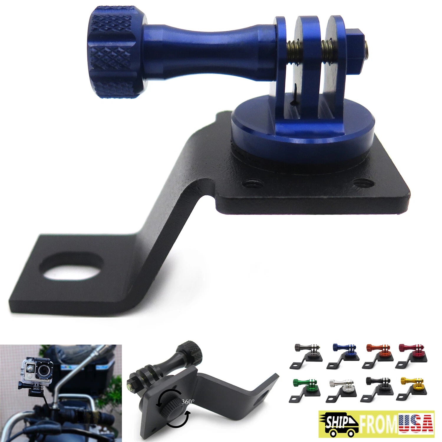 Rearview Mirror Camera Bracket for GoPro Hero4 SJ4000