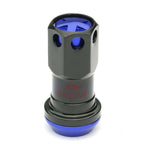 Set of 16 Aluminum Blue Lug Nuts + Adapter M12x1.5 for Rims