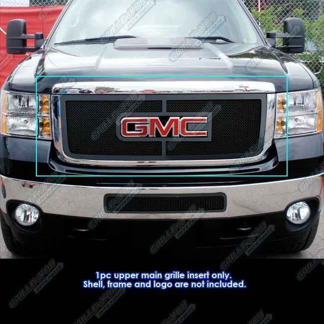 Stainless Black Mesh Grille for GMC Sierra 2500/3500 HD (2011–2014)
