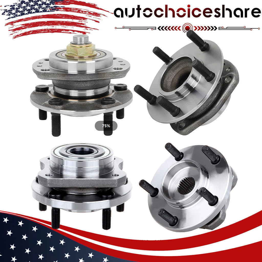 Set of 4 Wheel Hub Bearing Assemblies for Chrysler Town & Country (2004–2007)