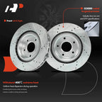 Front Drilled Brake Rotors & Ceramic Pads for Chevrolet Corvette (2005–2013)