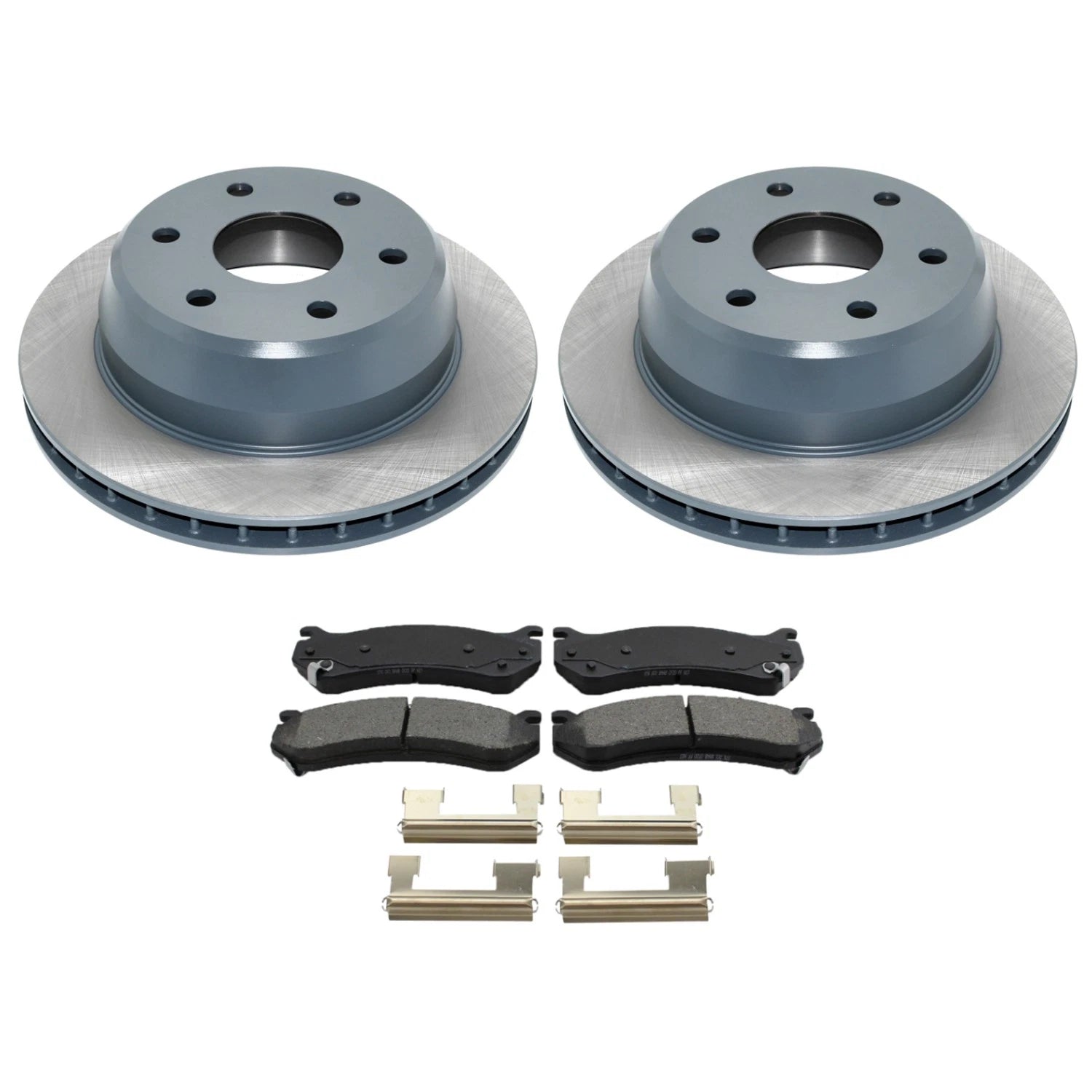 DuraGo Rear Rotors & Bosch Blue Brake Pads Kit for Sierra Silverado 1500 (2014–2019)