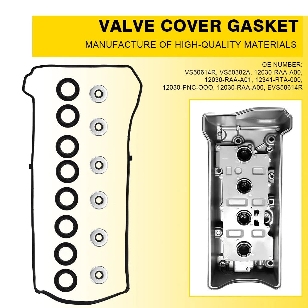 Valve Cover Gasket for Honda Accord Civic CR-V Element Acura (2002–2015)