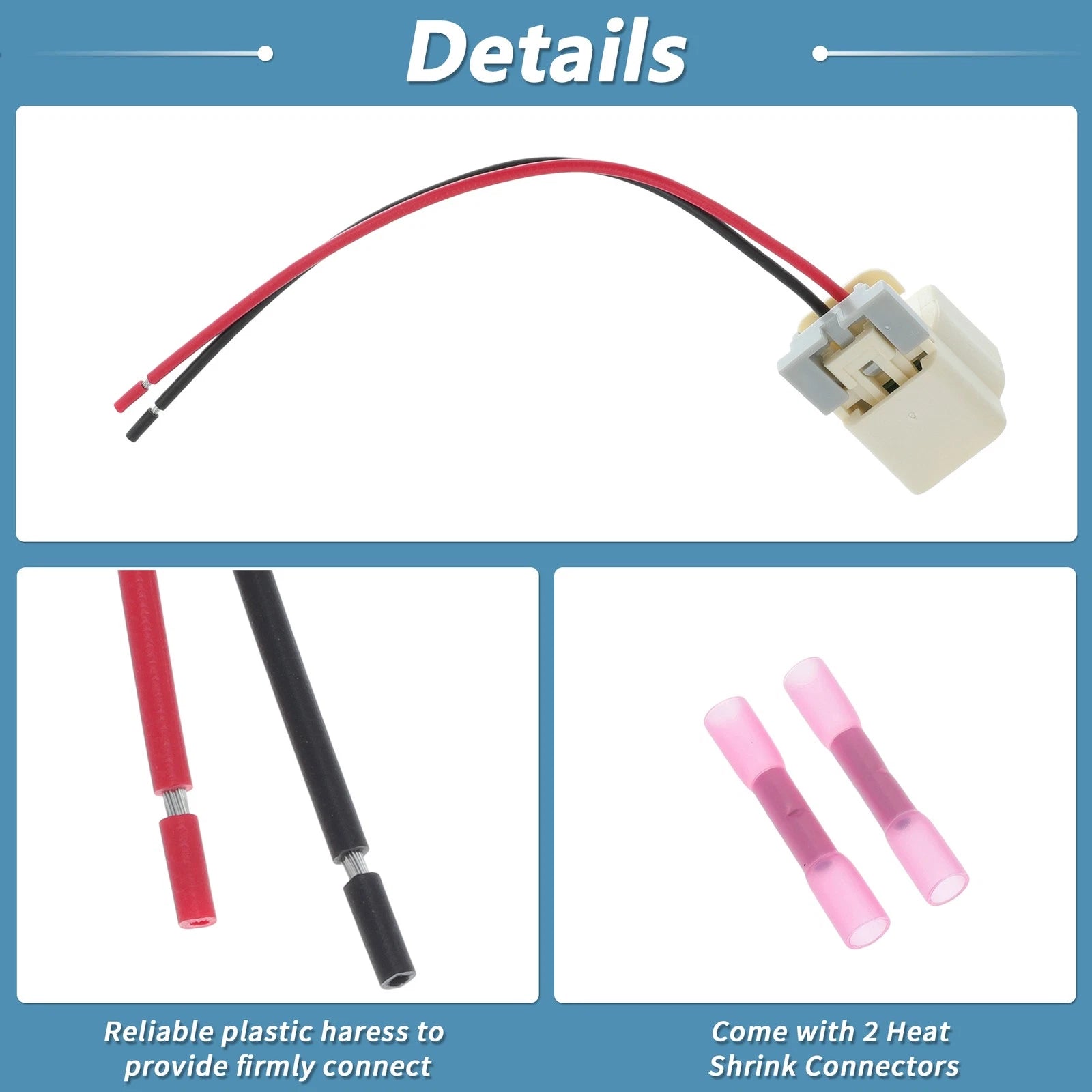 Knock Sensor Connector Wiring Harness for Buick Chevy (13580877)